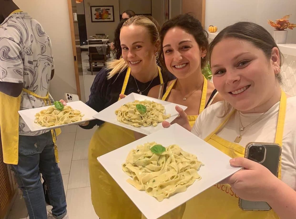 Pasta Making Class team building activity in NYC - Teams who love food and hands-on collaboration - Multiple venues (SoHo, Williamsburg, Chelsea)